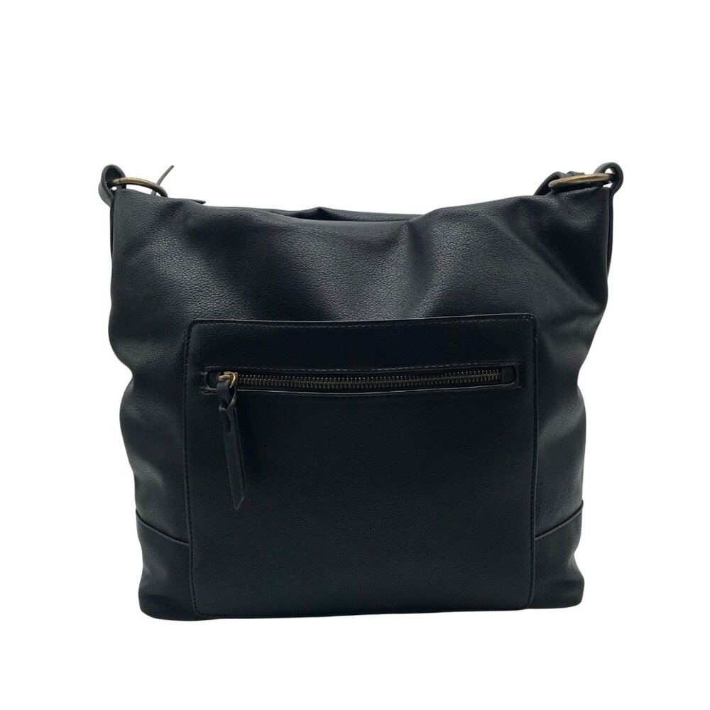 Style & Co Black Hudsonn Convertible Hobo Bag